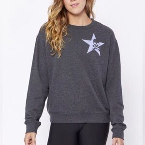 Soul Cycle- Gray Star Graphic Sweatshirt